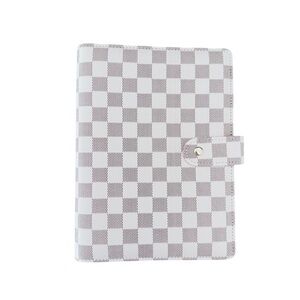 Checkered White and Gray Planner A5